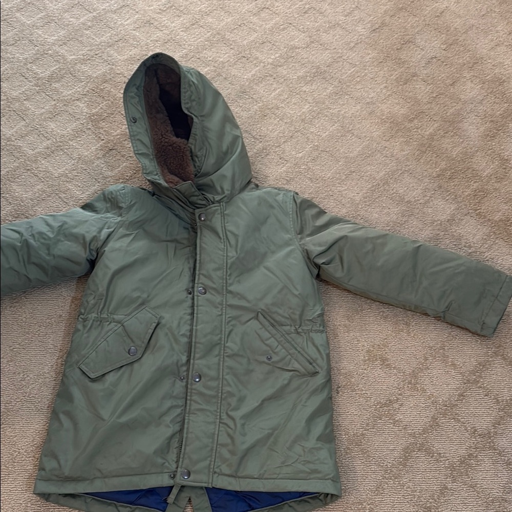 J. Crew Green Puffer Jacket Insulated Quilted Design